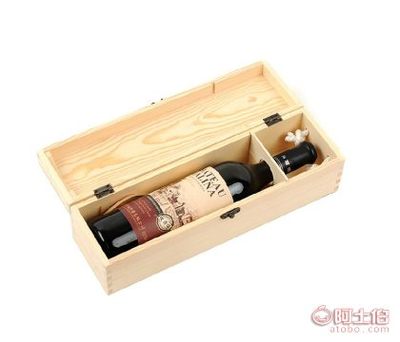 【供應單支紅酒木盒葡萄酒禮盒多種規格可定做】曹縣凱銳包裝品廠 - 產品庫